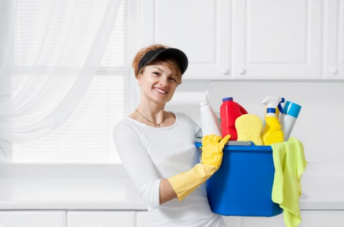 Customer raising a concern about an oven cleaning service